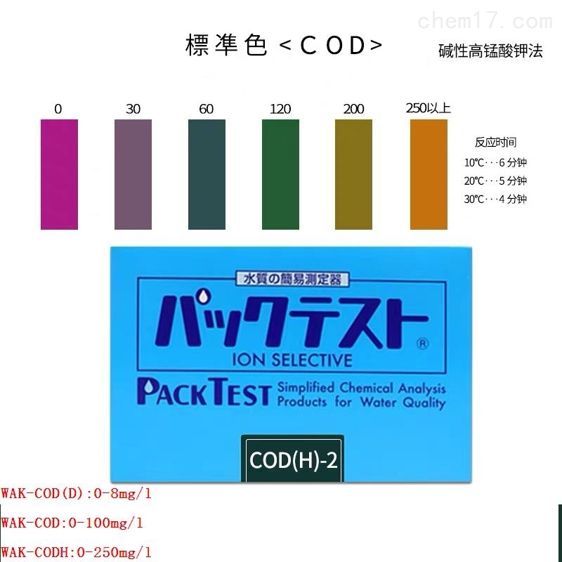 日本共立铜镍铬锌氰COD氨氮总氮总磷测试包