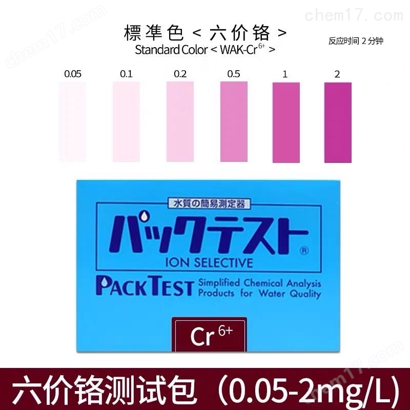 污水中镍离子铜锌六价铬含量快速检测试纸